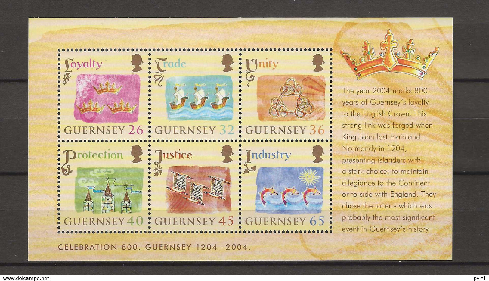 2004 MNH Guernsey Mi Block 37 Postfris** - Guernesey