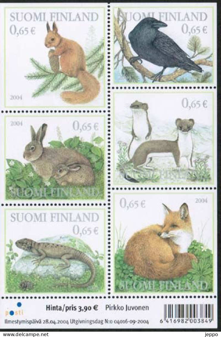 2004 Finland Mi Bl 34 Forest Animals Miniature Sheet MNH. - Blocchi E Foglietti