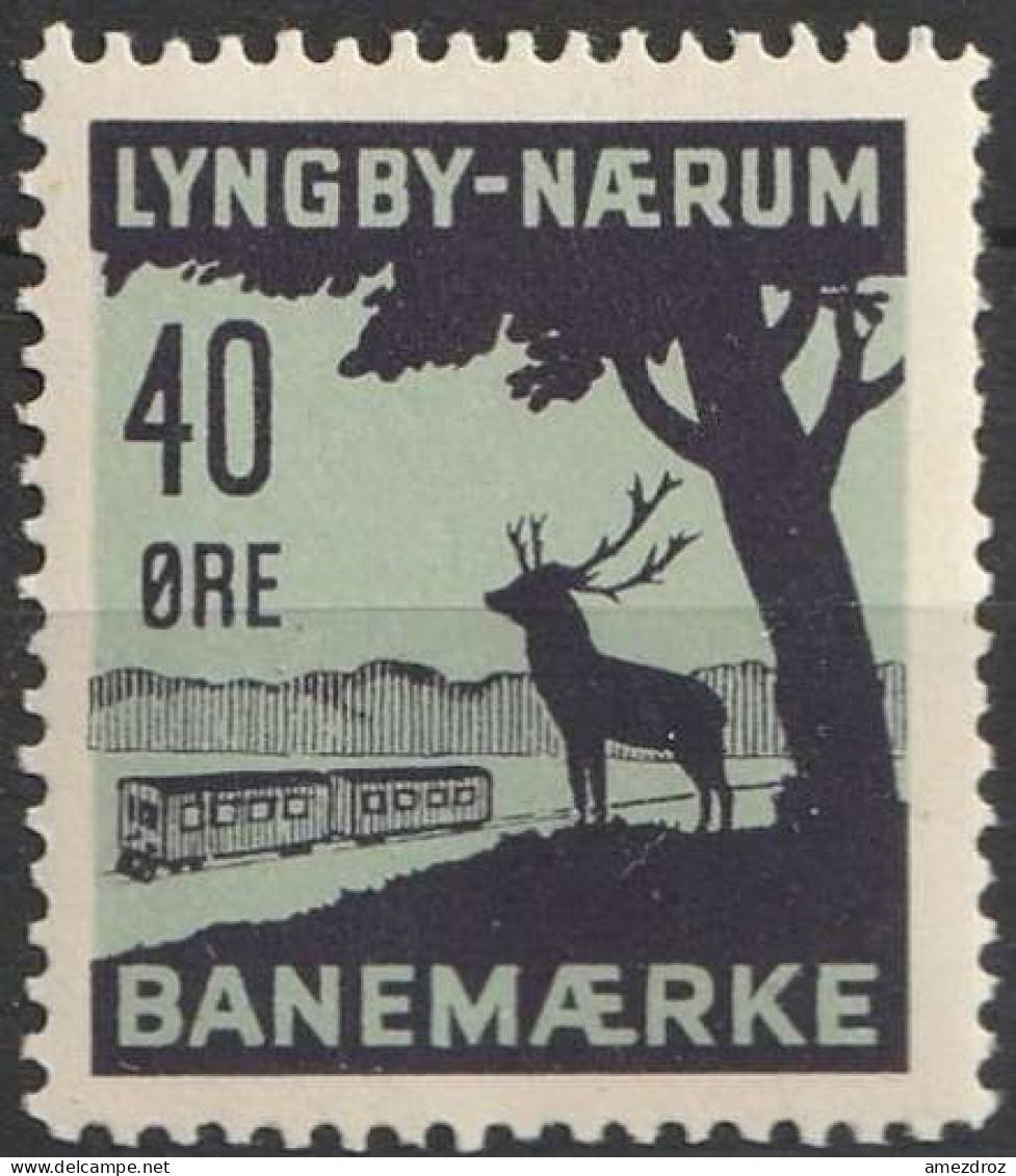 Dänemark Railway Eisenbahn Lyngby - Naerum Banemaerke (A13) - Paketmarken