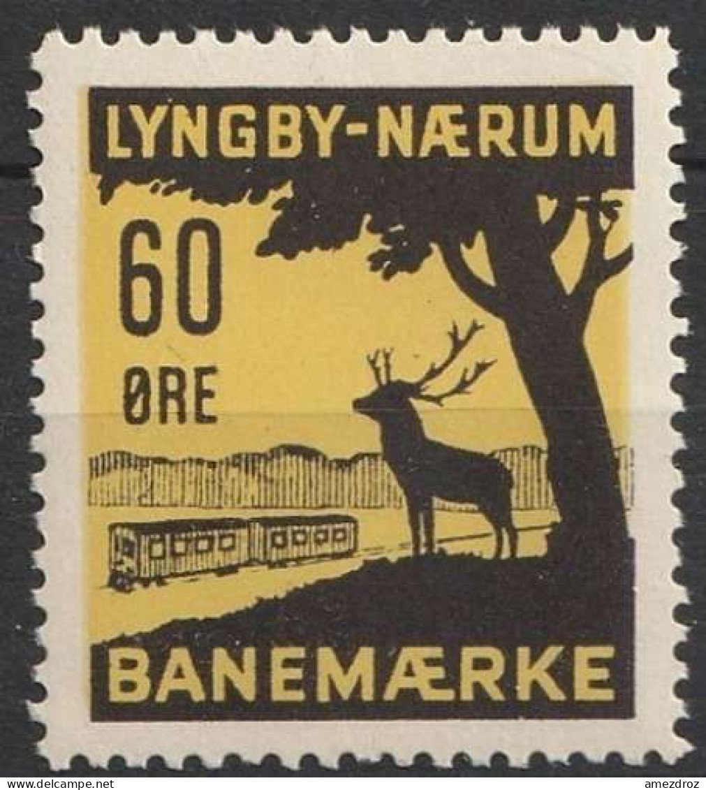 Dänemark Railway Eisenbahn Lyngby - Naerum Banemaerke (A13) - Paketmarken