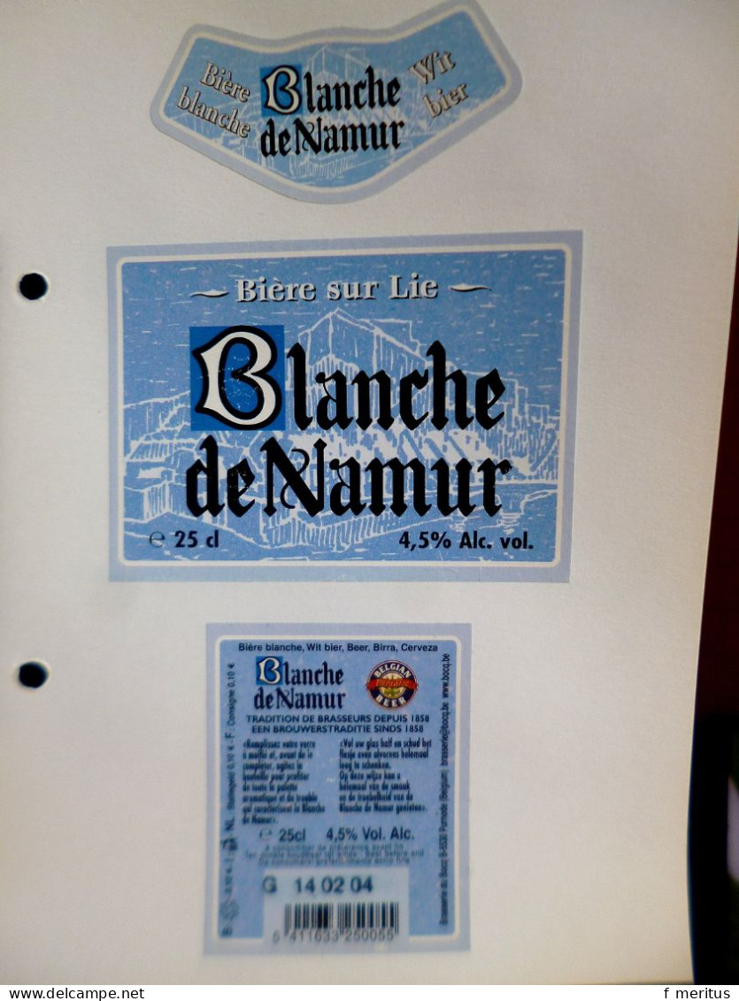 Lot de 19 étiquettes de bières belges - Brasserie du Bock