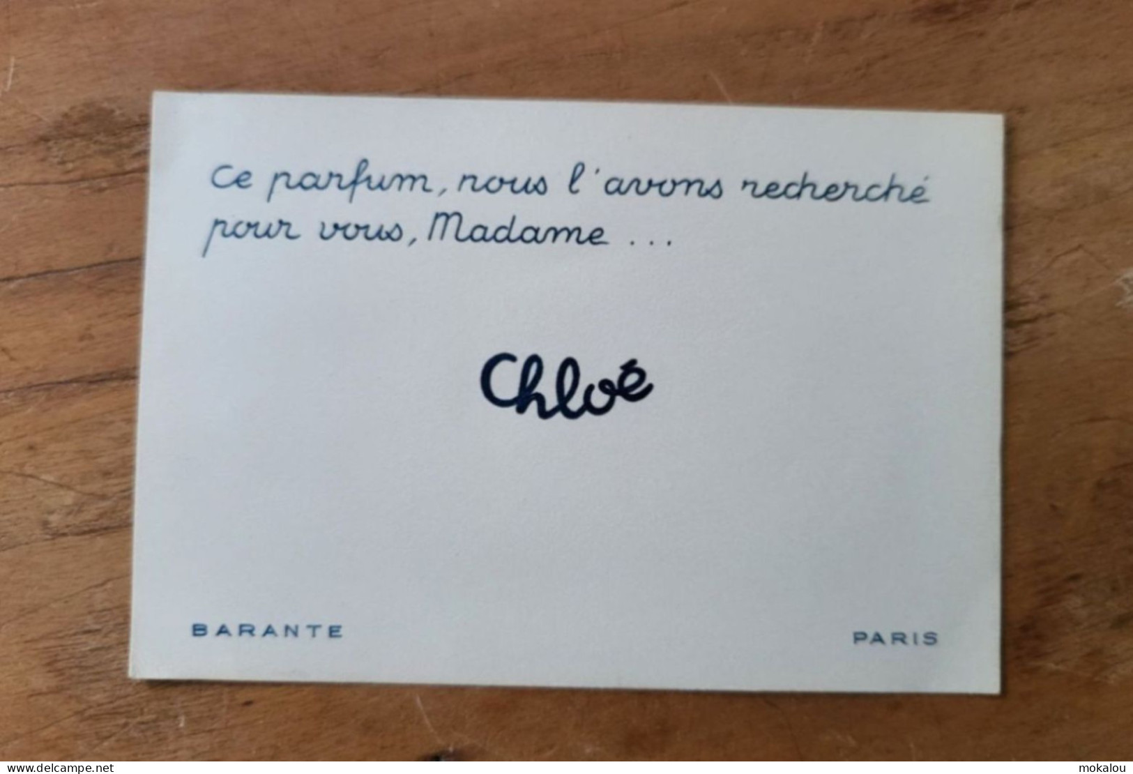 Carte Lagerfeld Chloe - Profumeria Moderna (a Partire Dal 1961)