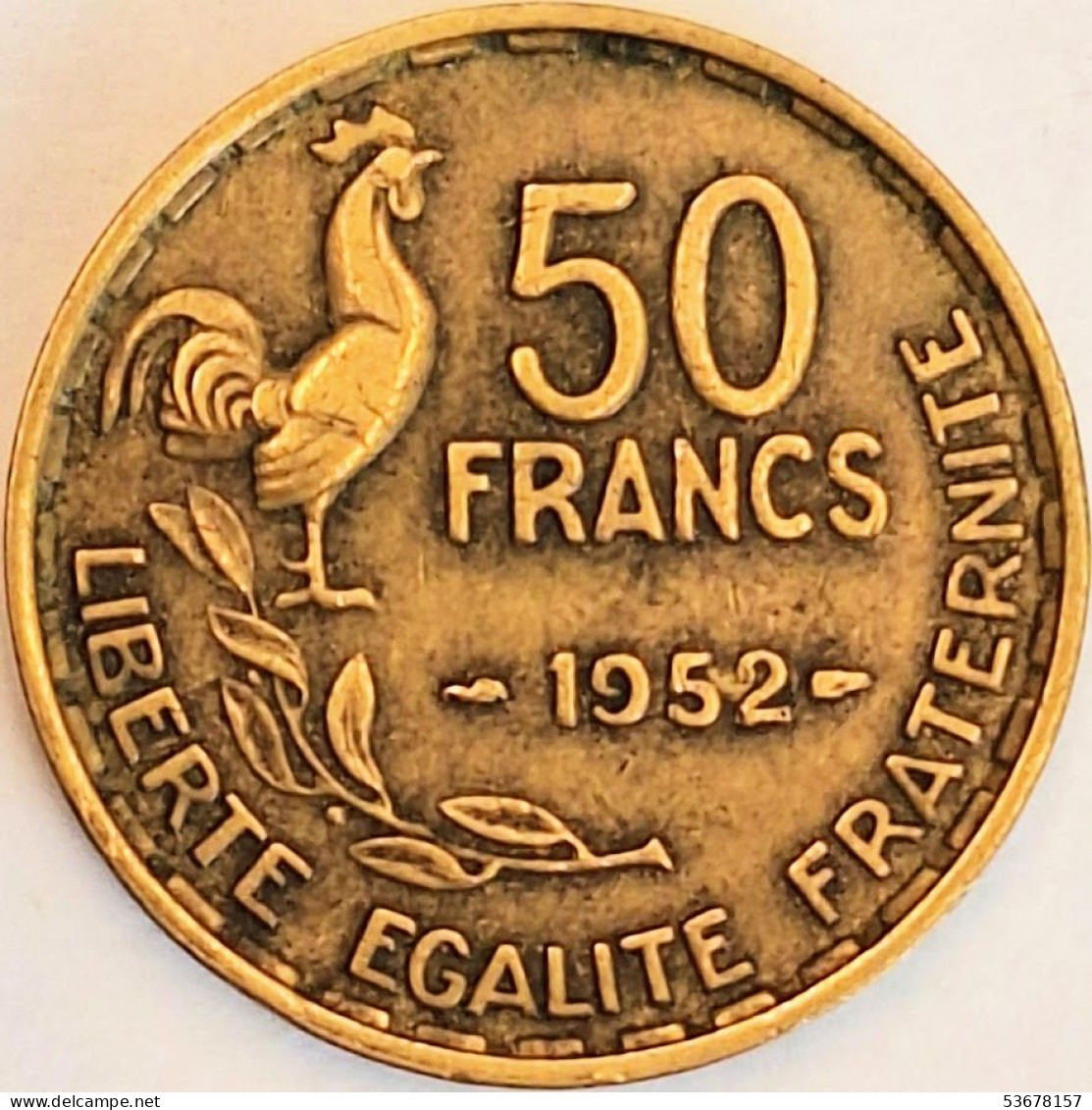 France - 50 Francs 1952, KM# 918.1 (#4162) - 50 Francs