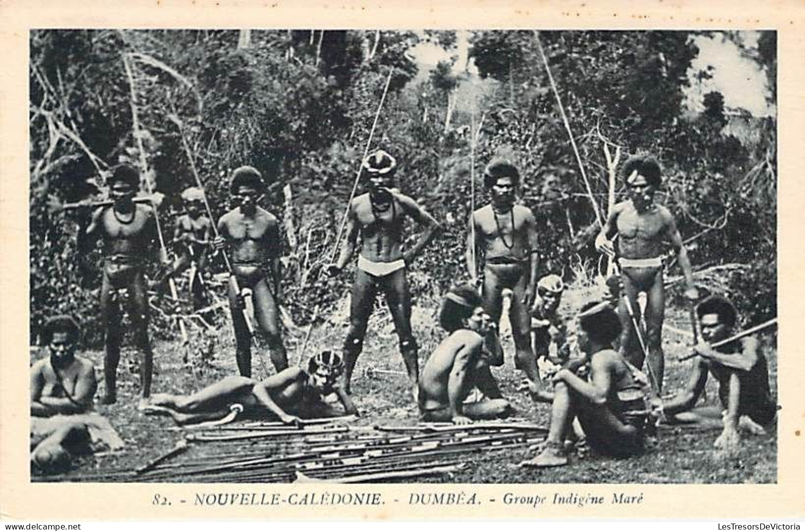 Nouvelle Calédonie - Dumbéa - Groupe Indigène Maré - Carte Postale Ancienne - Nieuw-Caledonië