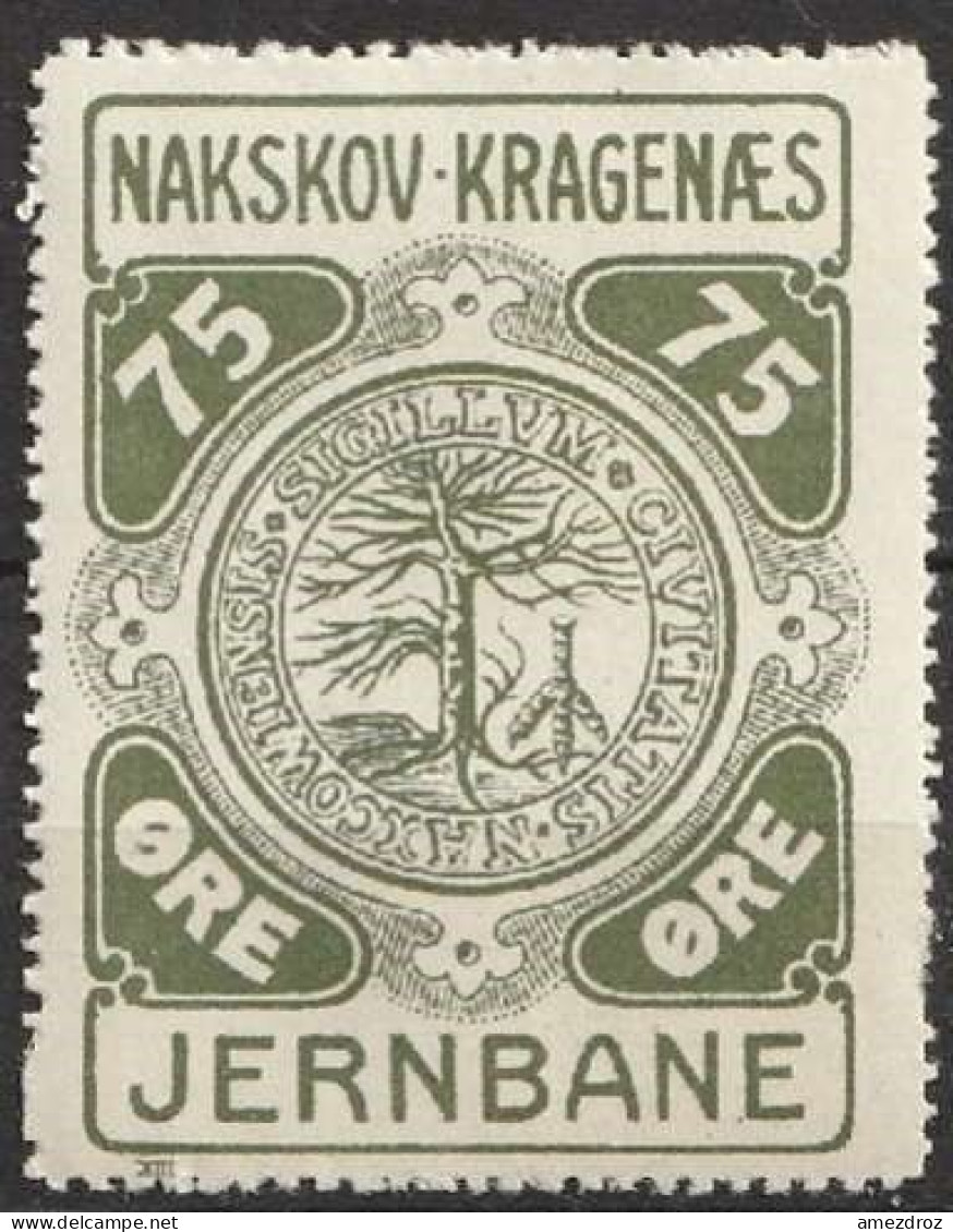 Chemin De Fer Danois ** - Dänemark Railway Eisenbahn Nakskov-Kragenaes Jernbane  (A13) - Paquetes Postales