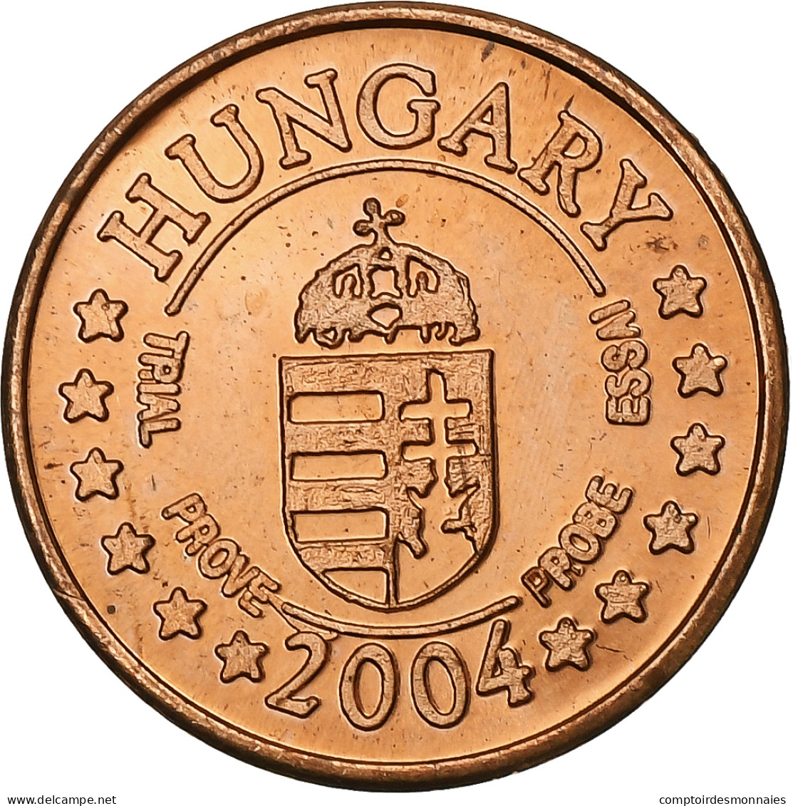 Hongrie, 1 Cent, 2004, Acier Plaqué Cuivre, SPL+ - Hungría