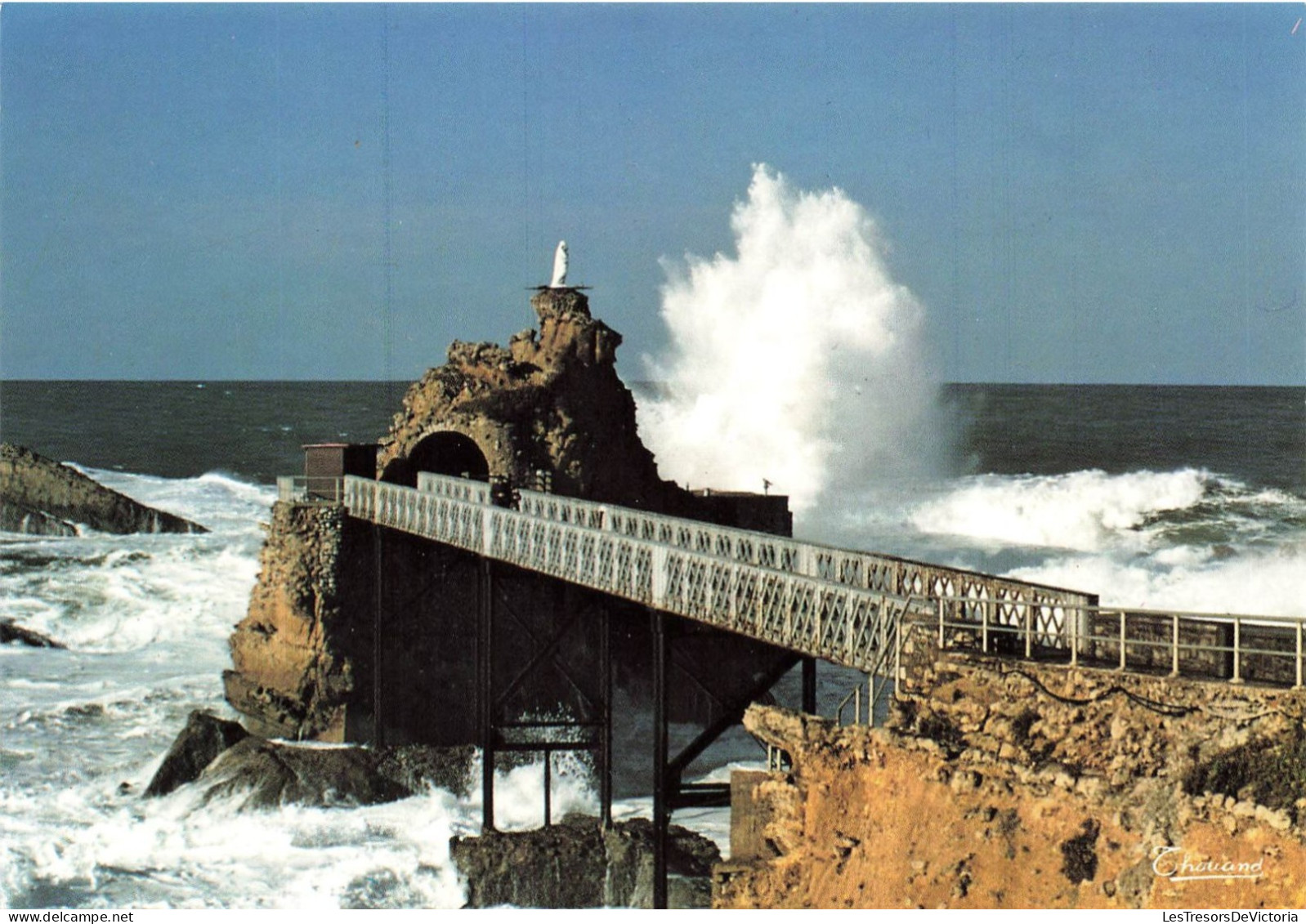 FRANCE - Biarritz - Rocher De La Vierge - Carte Postale - Biarritz