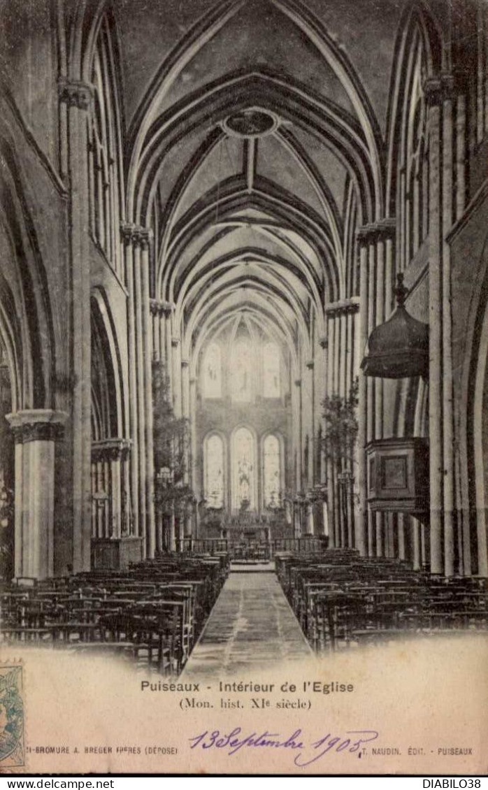 PUISEAUX   ( LOIRET )   INTERIEUR DE L ' EGLISE - Puiseaux