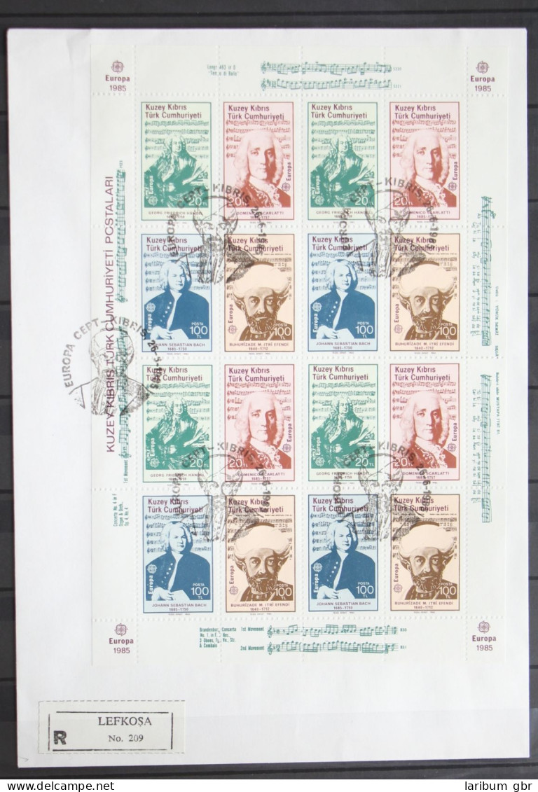 Türk. Zypern 166-169 Gestempelt Als Zusammendruck-Bogen Als FDC #GD876 - Used Stamps