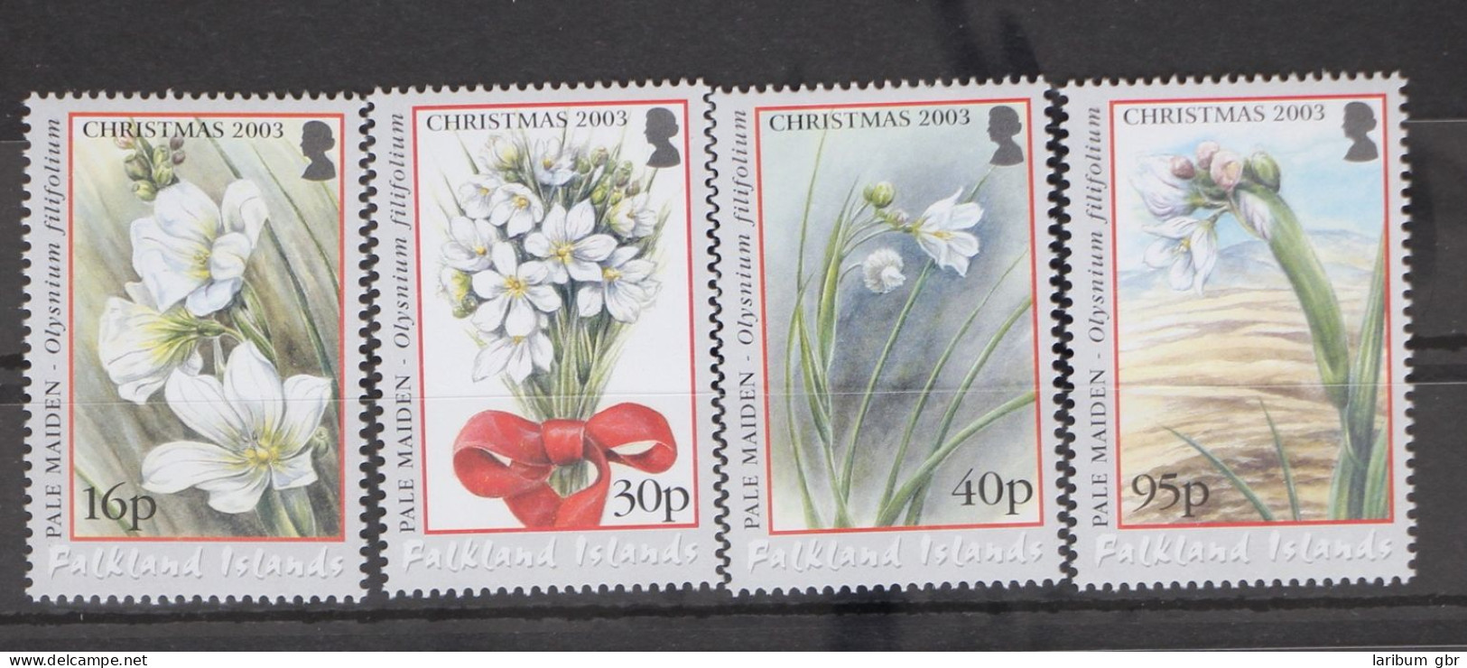 Falkland Inseln 894-897 Postfrisch Weihnachten Blumen #GD779 - Falklandeilanden