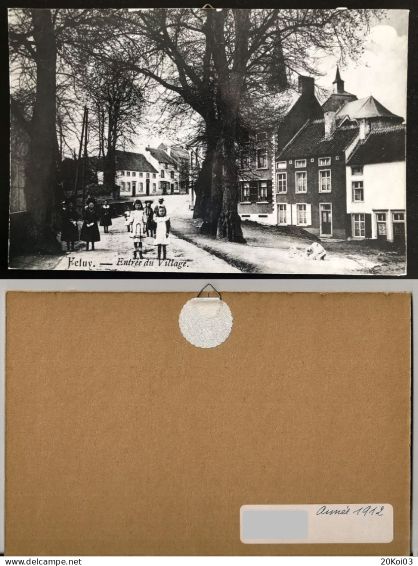 Ittre (+/-) Att: COPIE Carte Postale (Photo Plus Grande: +/-24cm X 15,5cm) Entrée Du Village 1912, Brabant>Ittre? - Ittre