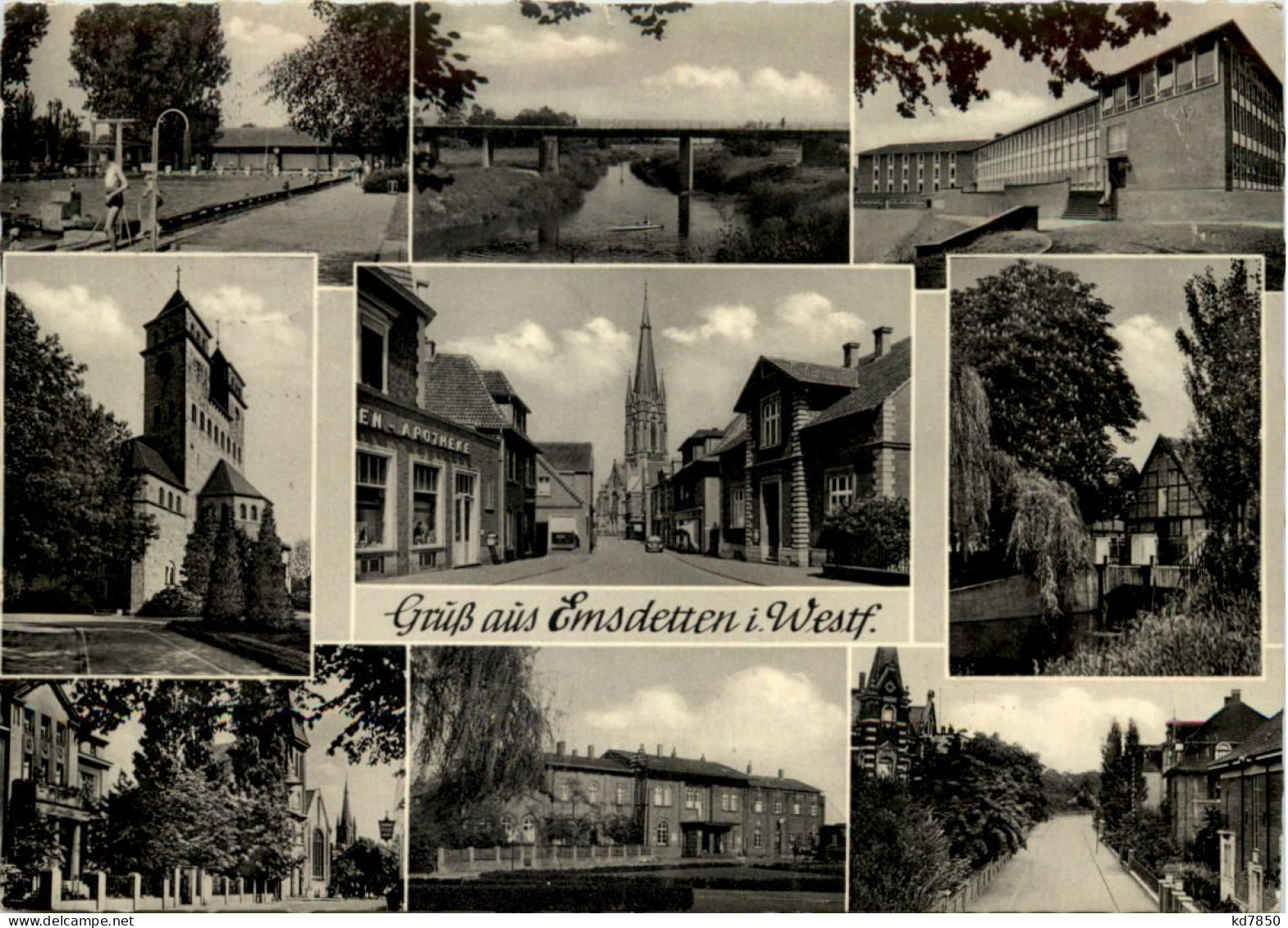 Gruss Aus Emsdetten I. W., Div. Bilder - Steinfurt