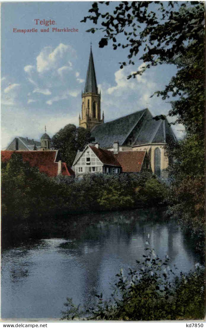Telgte, Emspartie Und Pfarrkirche - Warendorf