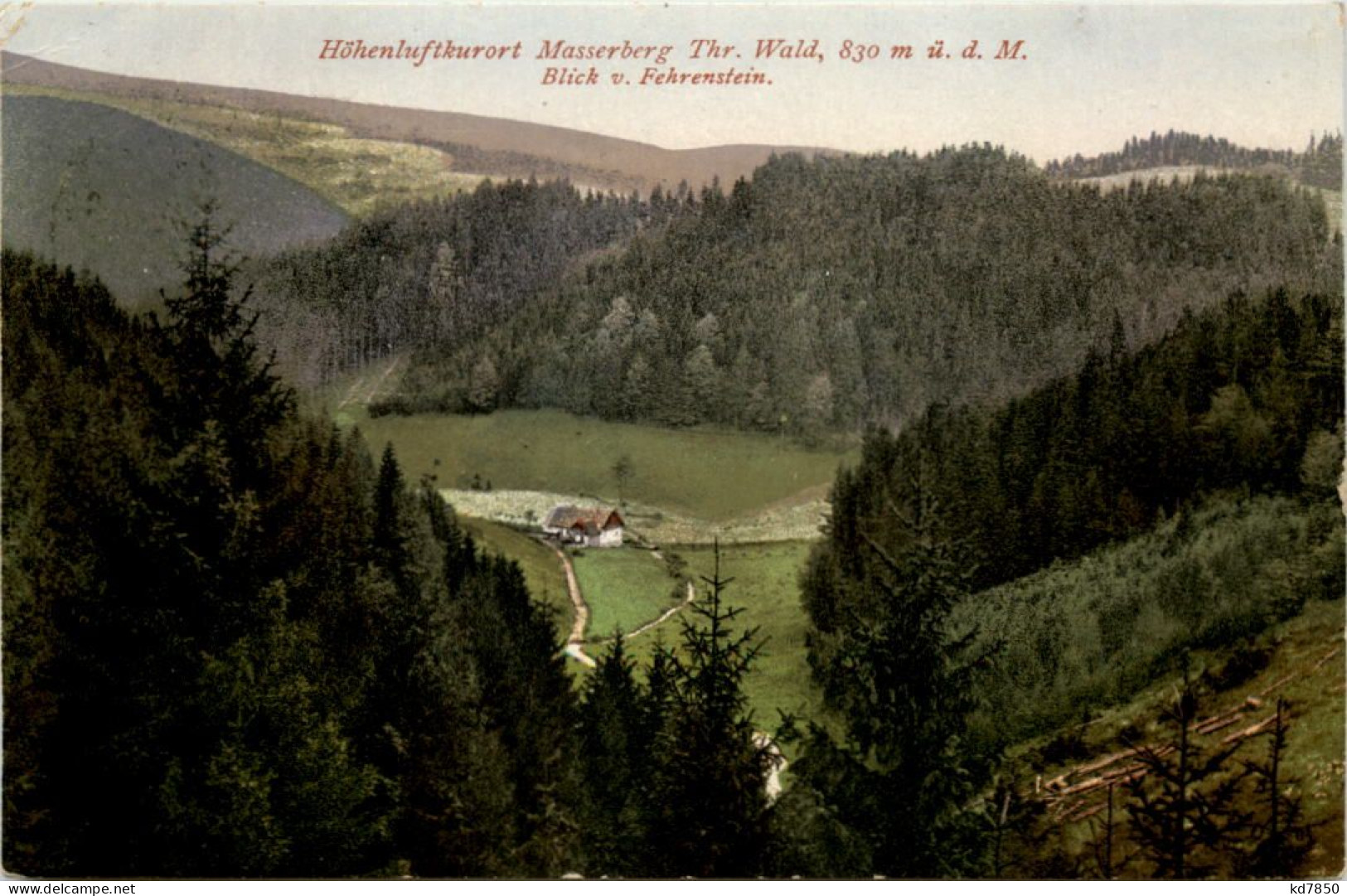 Kurort Masserberg, Blick V. Fehrenstein - Masserberg