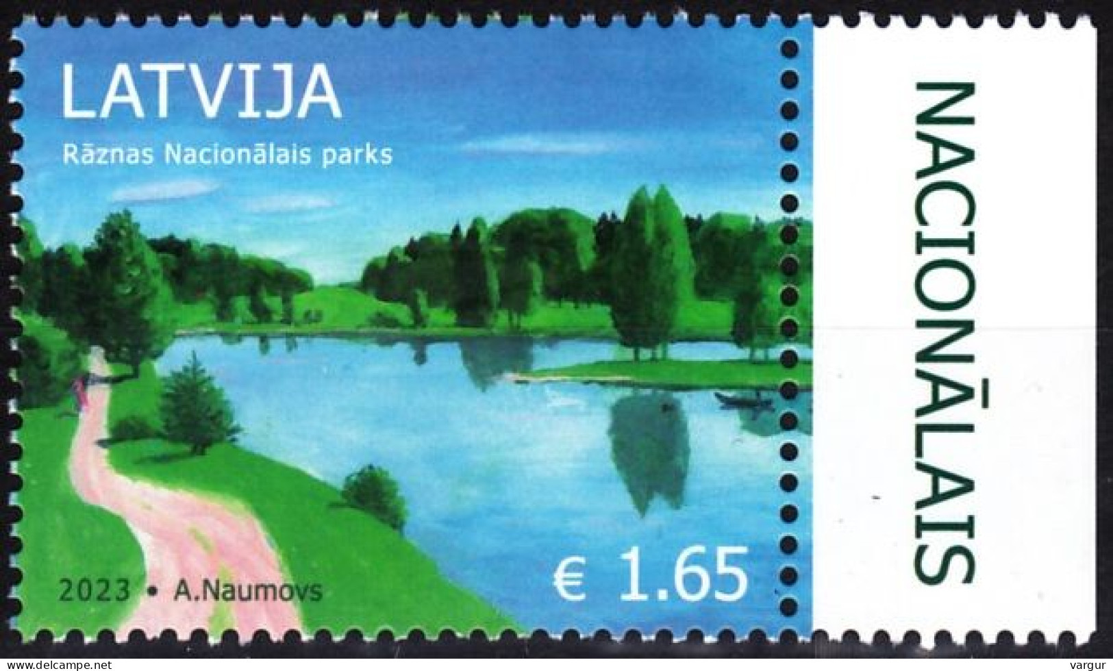 LATVIA 2023-15 Razna National Park. Nature Protection, MNH - Protection De L'environnement & Climat