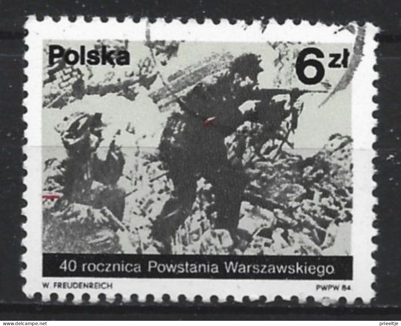 Poland 1984  40th Anniv. Of The Warsaw Uprising   Y.T. 2744 (0) - Usati