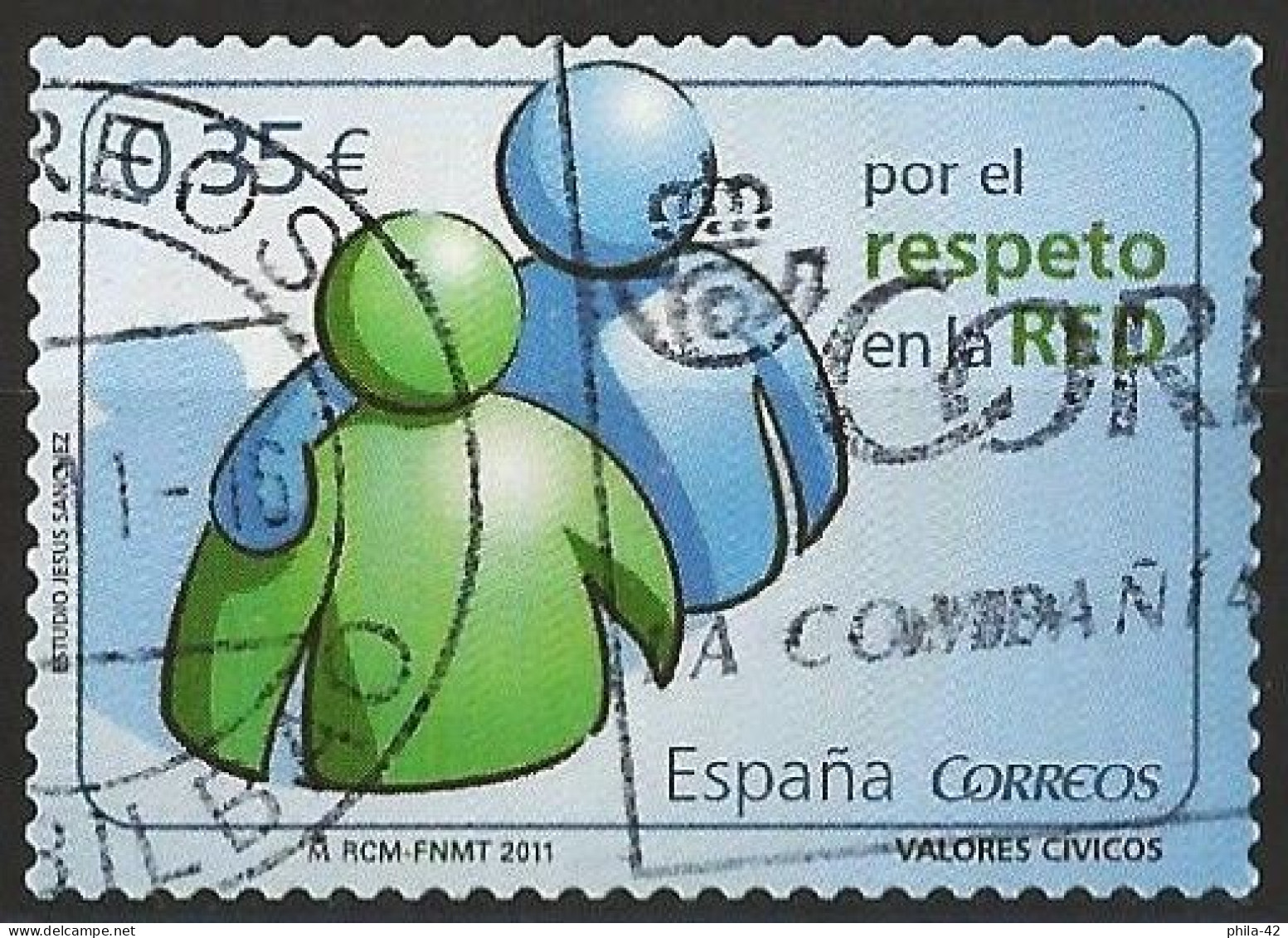 Spain 2011 - Mi 4593 - YT 4296 ( Civic Valor ) - Used Stamps