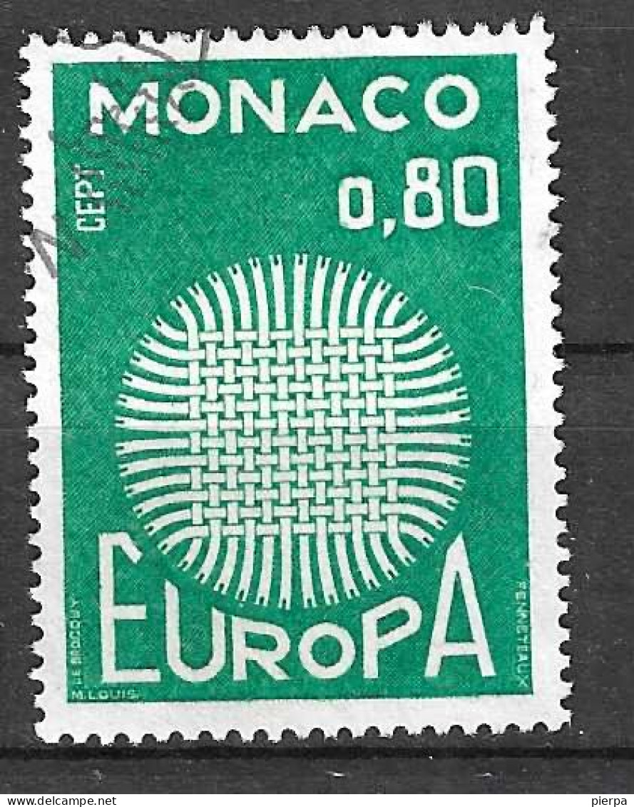 MONACO - 1970 - EUROPA - FR. 0,80 - USATO (YVERT 820 - MICHEL 978) - Usados