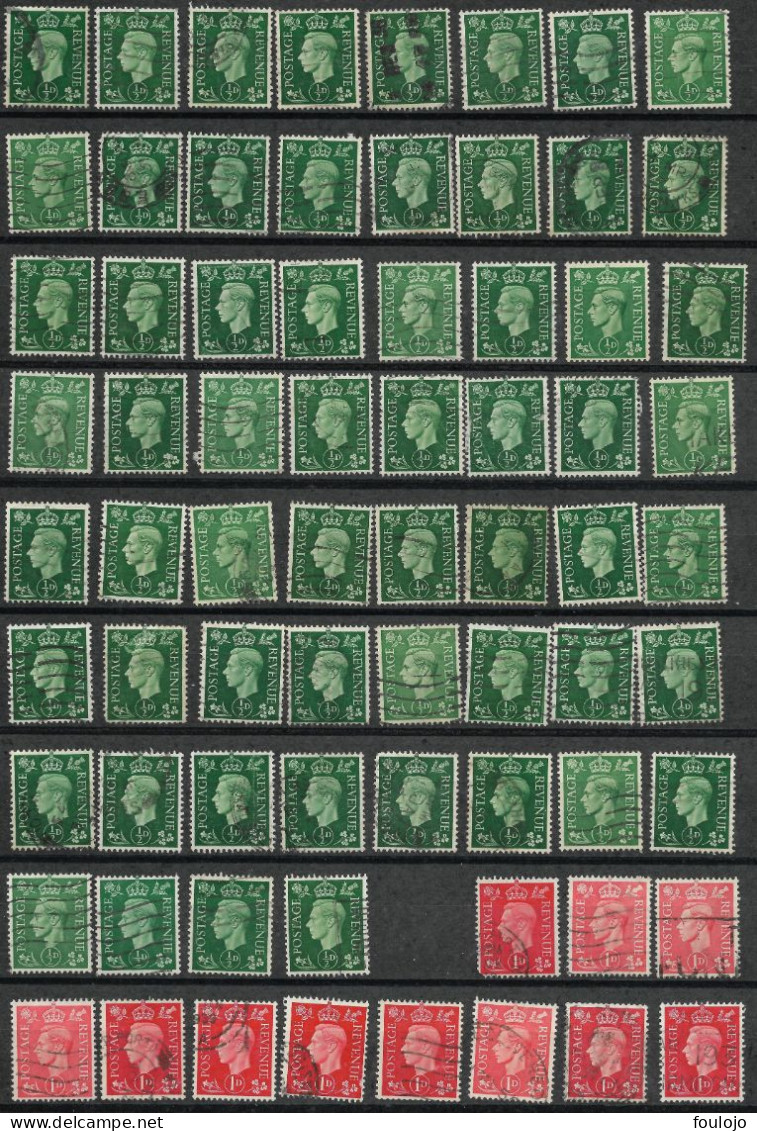 209/214 (190 Stamps) 251/255 (32 Stamps) Used  (Look At The 4 Scans) - Oblitérés