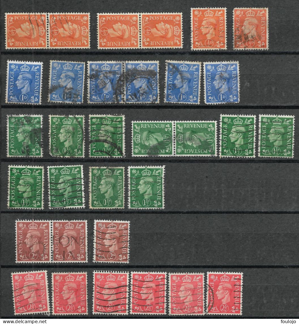 209/214 (190 Stamps) 251/255 (32 Stamps) Used  (Look At The 4 Scans) - Oblitérés