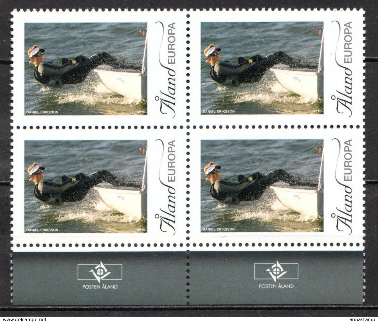 Aland MNH Stamp In A Block Of 4 Stamps - Sailing