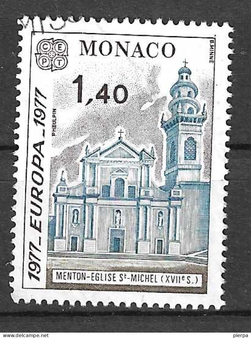 MONACO - 1977 - EUROPA - FR. 1,40 - USATO (YVERT 1102 - MICHEL 1016) - Gebruikt