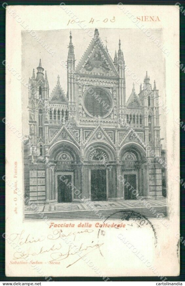 Siena Città Facciata Cattedrale Cartolina MX4303 - Siena