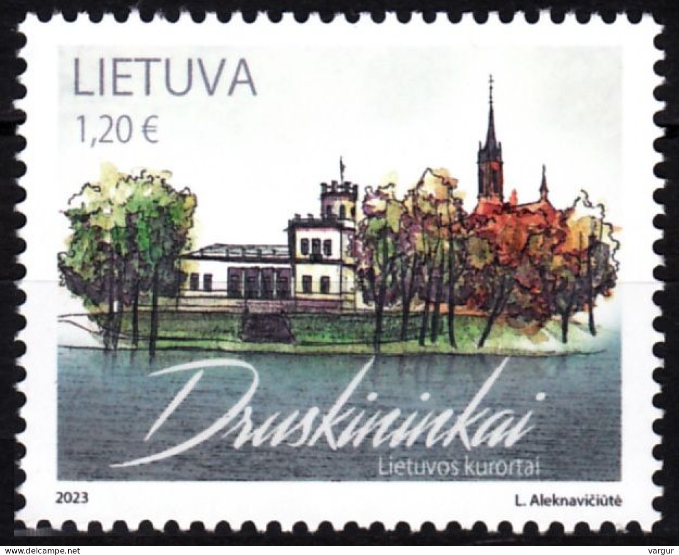 LITHUANIA 2023-12 Health Vacations: Resort Druskininkai, MNH - Autres & Non Classés