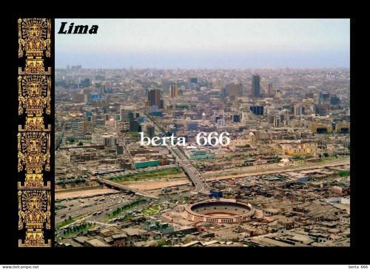 Peru Lima Aerial View New Postcard - Peru