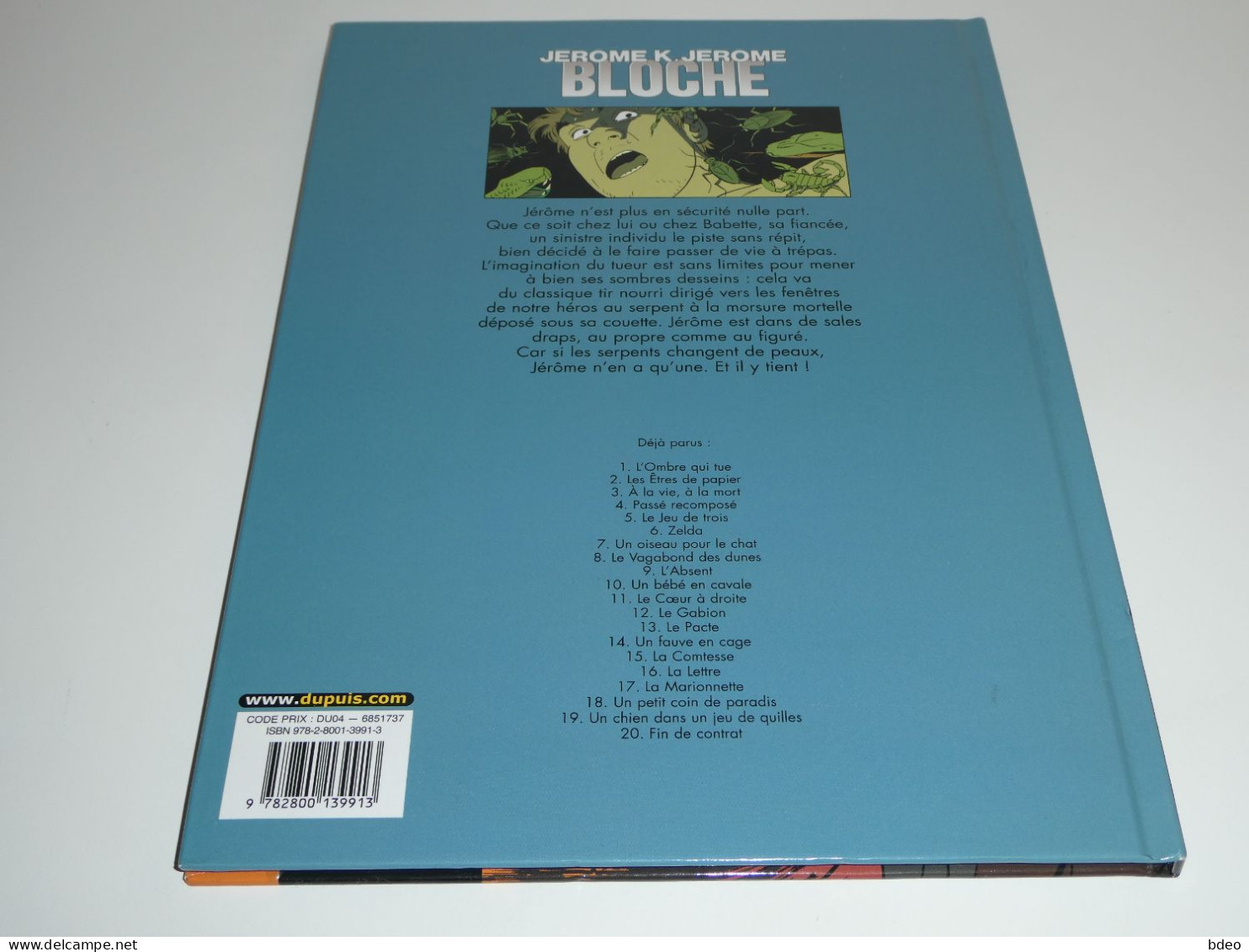 EO JEROME K BLOCHE TOME 20/ TBE - Ediciones Originales - Albumes En Francés