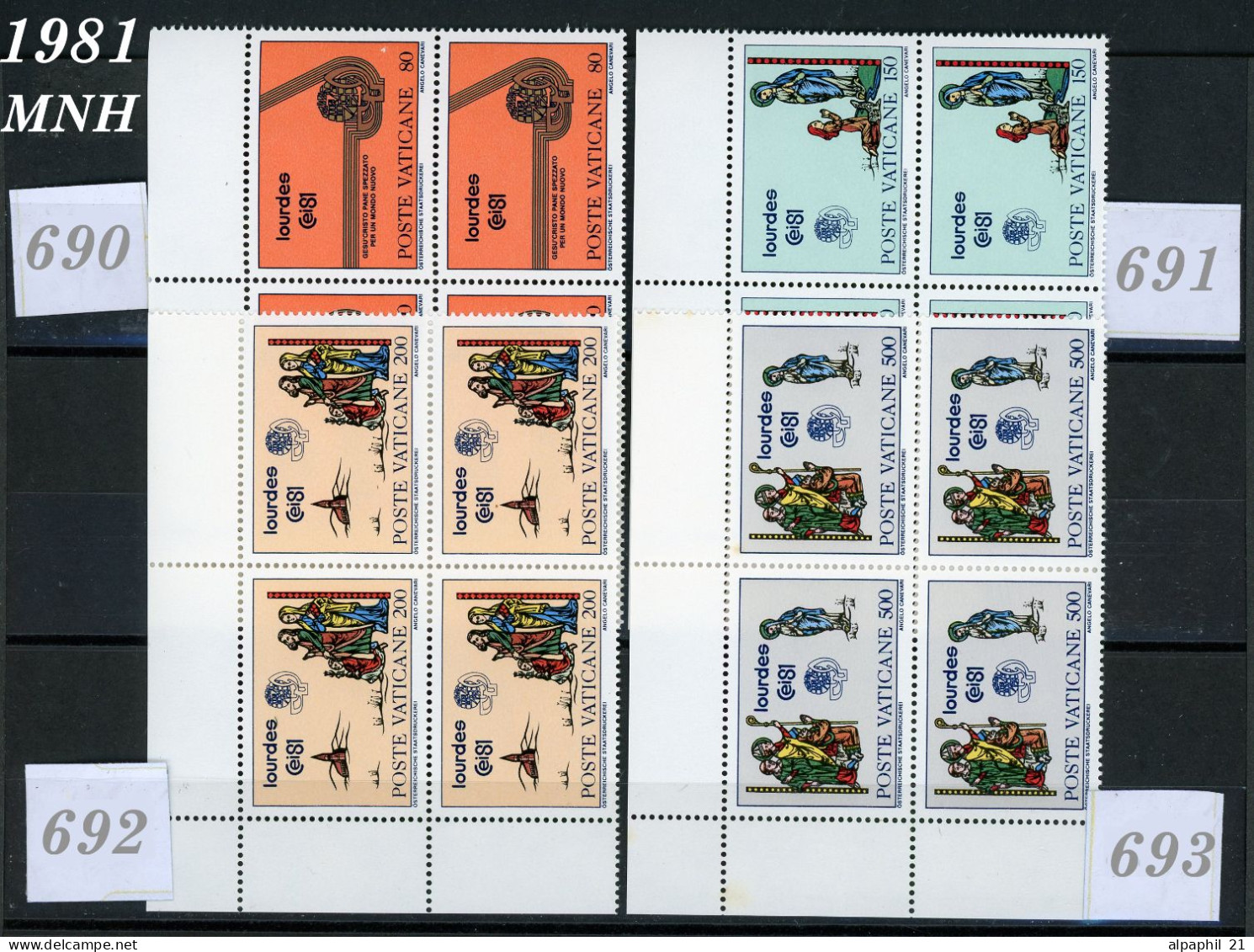 Città Del Vaticano: Symbol Of Congress, 1981 - Unused Stamps