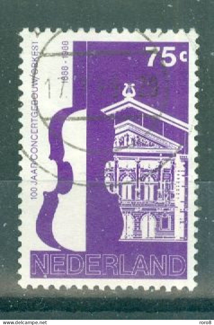 PAYS-BAS - N°1322 Oblitéré - Centenaire De La Salle De Concerts Et De L'orchestre D'Amsterdam (Concertgebouw). - Used Stamps