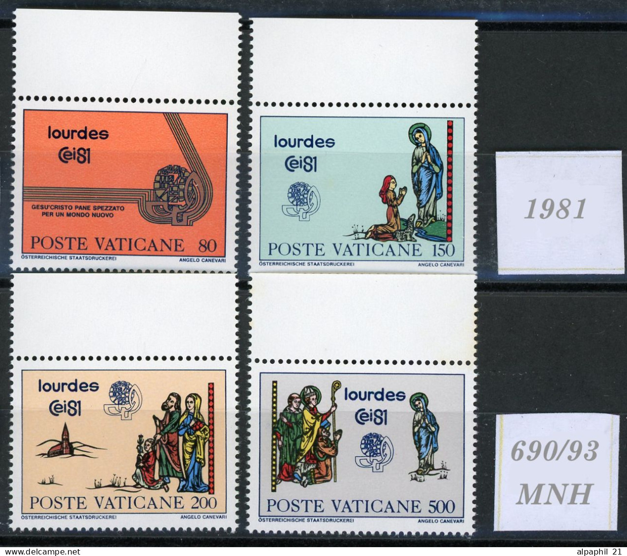 Città Del Vaticano: Symbol Of Congress, 1981 - Unused Stamps