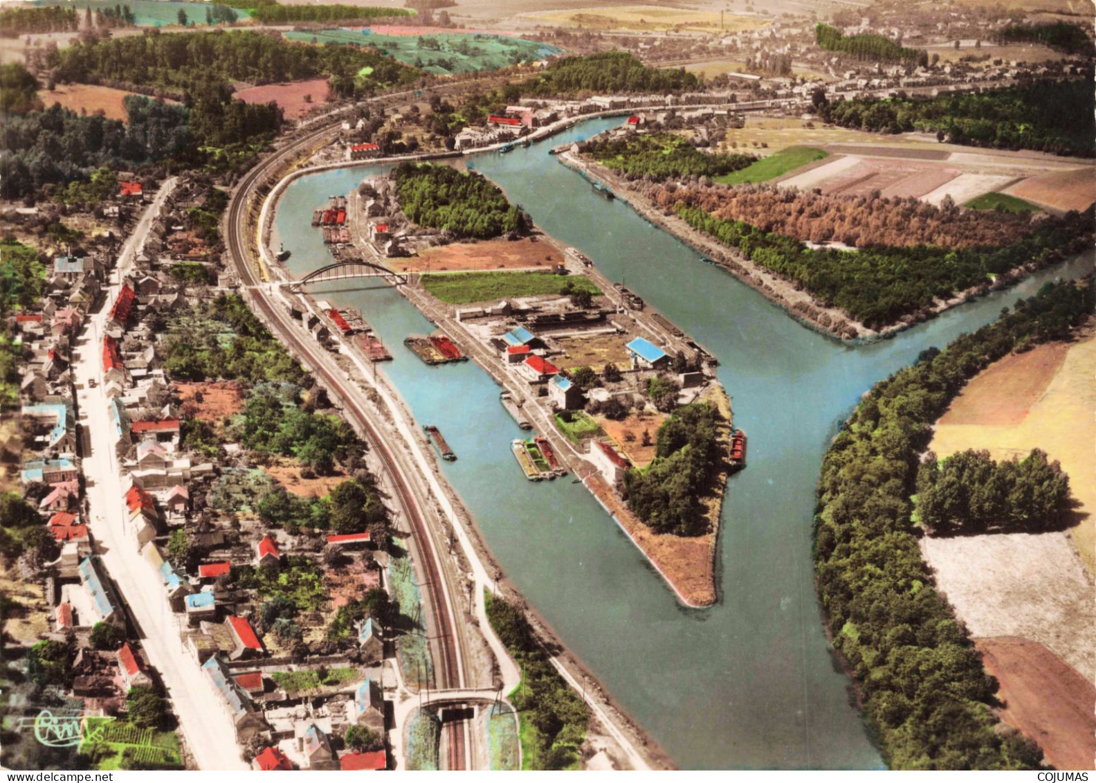 60 - LONGUEIL ANNEL _S27813_ Le Garage Des Bateaux Ile De Janville Vue Aérienne - COMBIER - CPSM 15x10 Cm - Longueil Annel