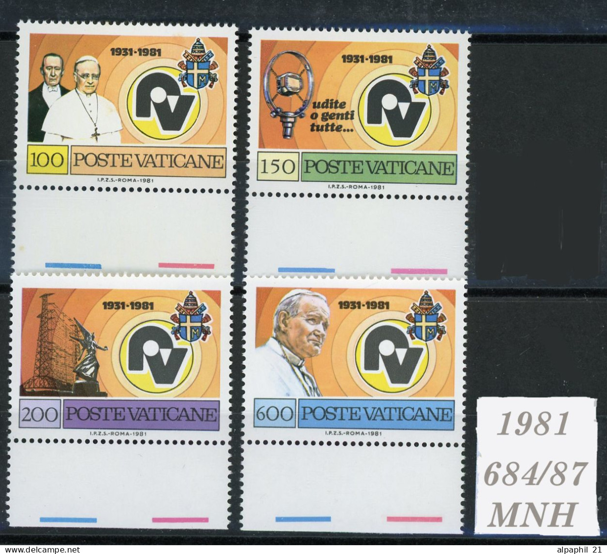 Città Del Vaticano: Radio Vatican, 1981 - Unused Stamps