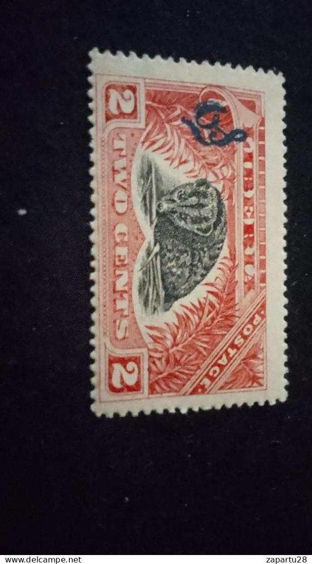 LİBERYA--1918       2 C      DAMGASIZ   OFFİCİAL - Liberia