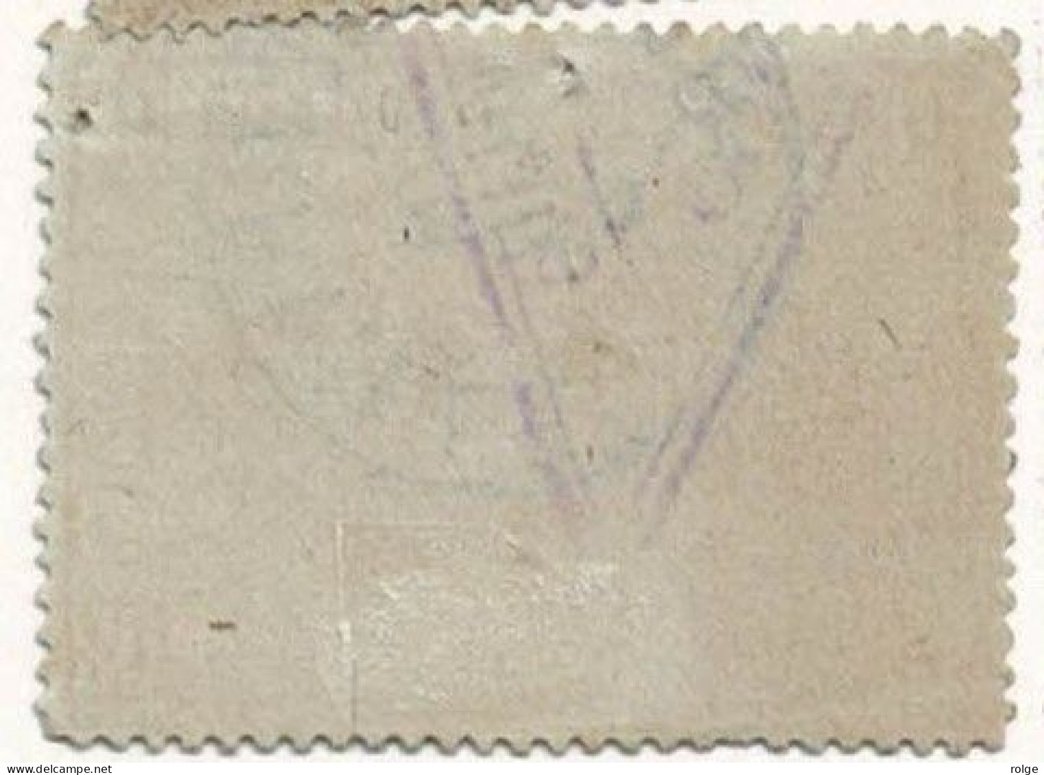 D060   GODARVILLE       POSTSTEMPEL  OP SPOORWEGZEGEL N° 5  Met Speldegaatje - Used