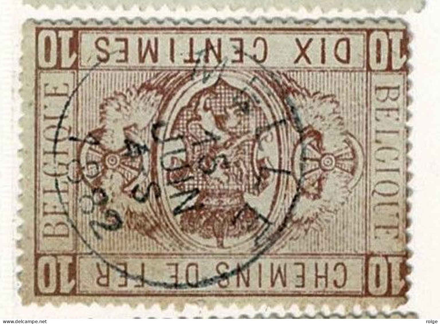 D062   MELLE       POSTSTEMPEL  OP SPOORWEGZEGEL N°1 - Used