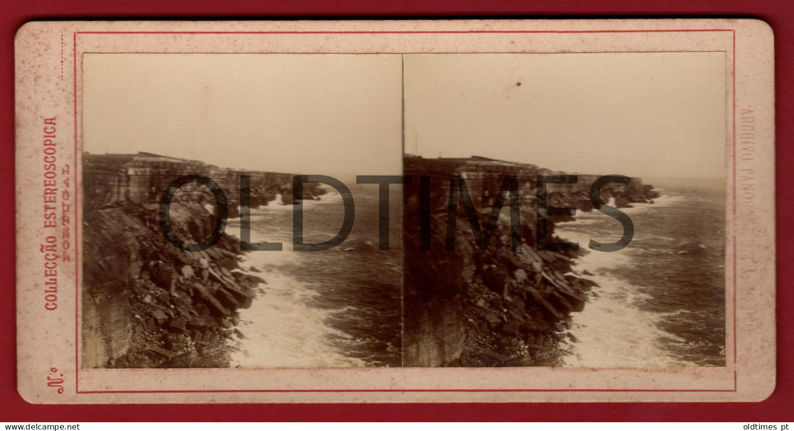 PORTUGAL - STEREO - CASCAIS - COSTA - 1900 STEREOSCOPY - Lisboa