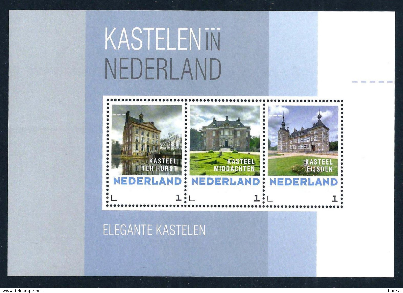 Netherlands 2013: Castles In The Netherlands - Elegant Castles (Castle Ter Horst, Middachten And Eijsden) ** MNH - Personnalized Stamps