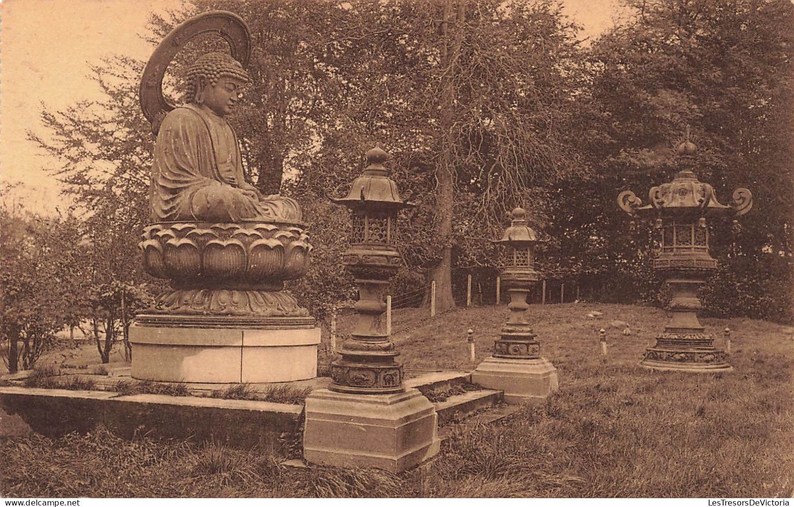 BELGIQUE - Royaume De Belgique - Vue Sur Le Parc De Marlemont - Lanternes Et Bouddha Japonais - Carte Postale Ancienne - Andere & Zonder Classificatie