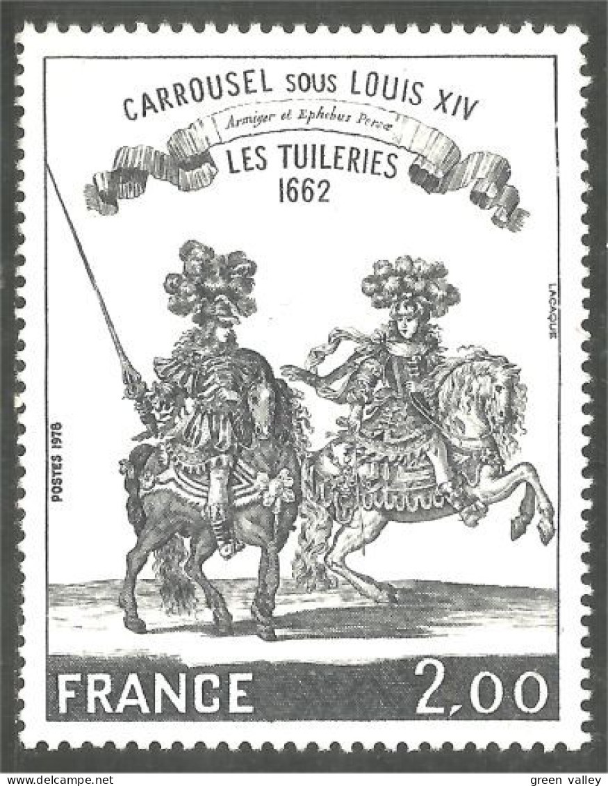 349 France Yv 1983 Carrousel Cheval Horse Pferd Paard Cavallo Caballo MNH ** Neuf SC (1983-1d) - Caballos