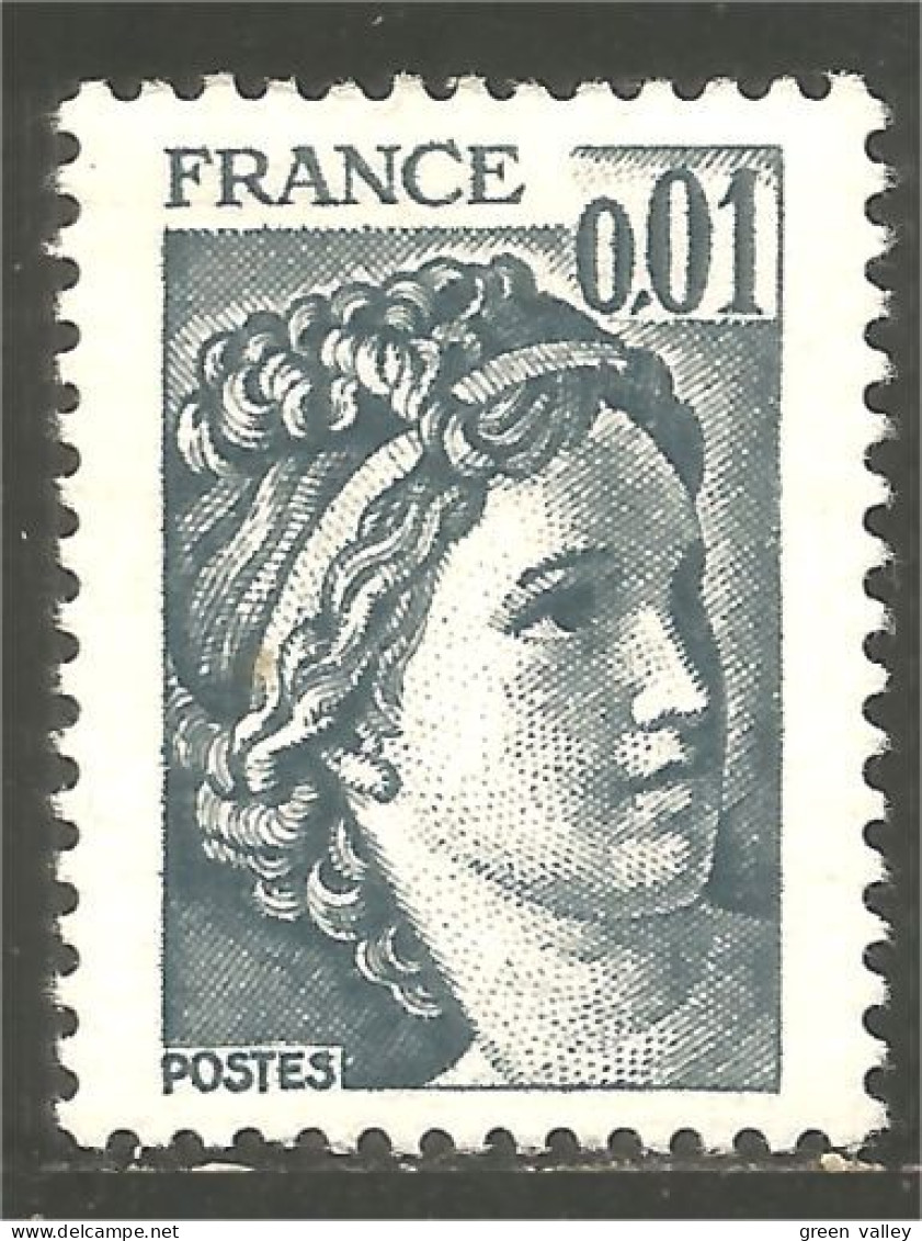 349 France Yv 1962 Sabine De Gandon 1c Gris Grey MNH ** Neuf SC (1962-1d) - Altri & Non Classificati