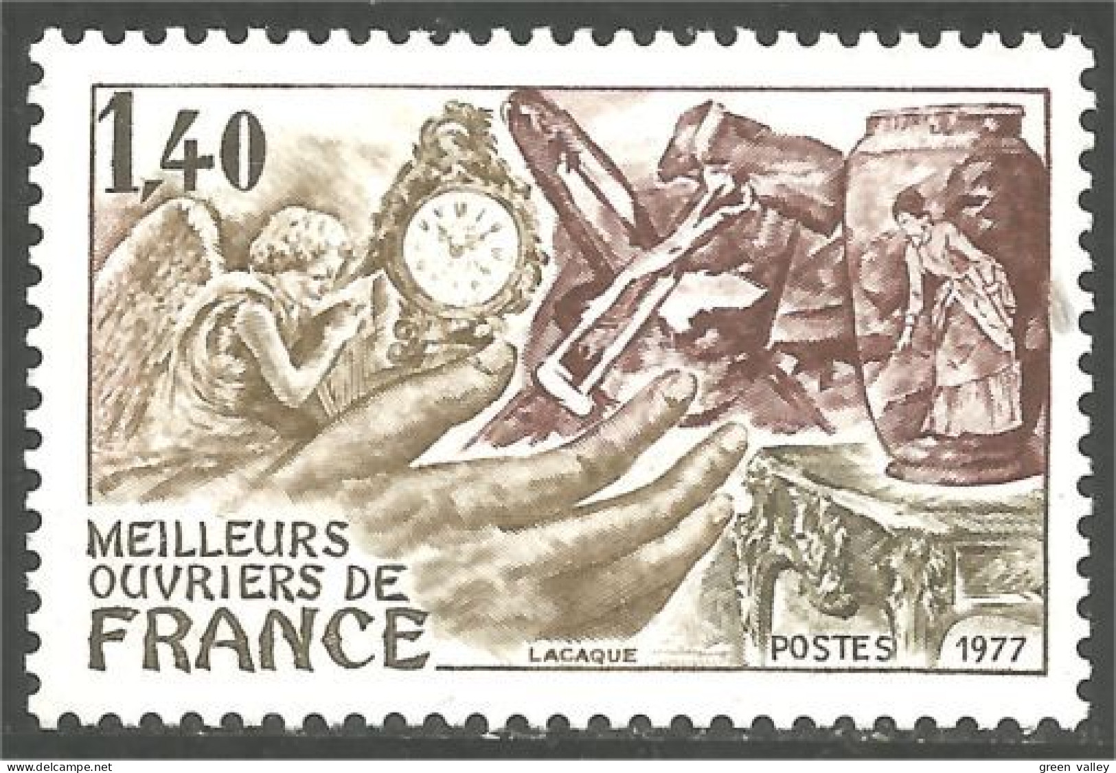 349 France Yv 1952 Menuiserie Bois Wood MNH ** Neuf SC (1952-1d) - Trees