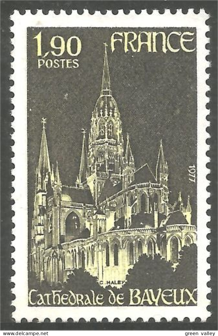 349 France Yv 1939 Cathédrale Bayeux Cathedral MNH ** Neuf SC (1939-1b) - Churches & Cathedrals