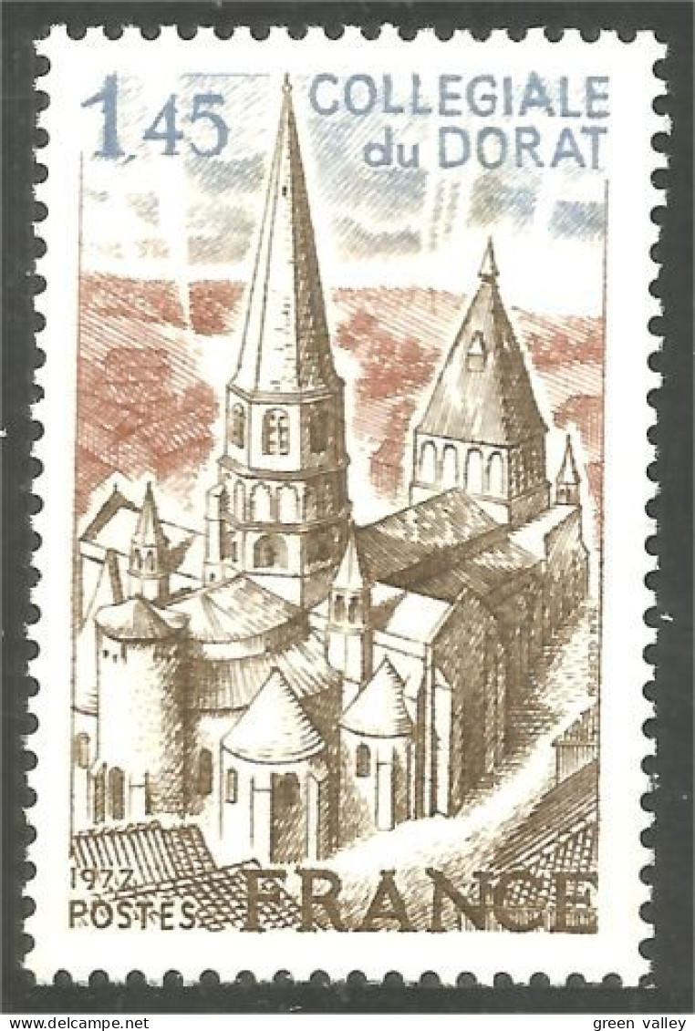 349 France Yv 1937 Collégiale Du Dorat Église Church Kirche MNH ** Neuf SC (1937-1b) - Churches & Cathedrals