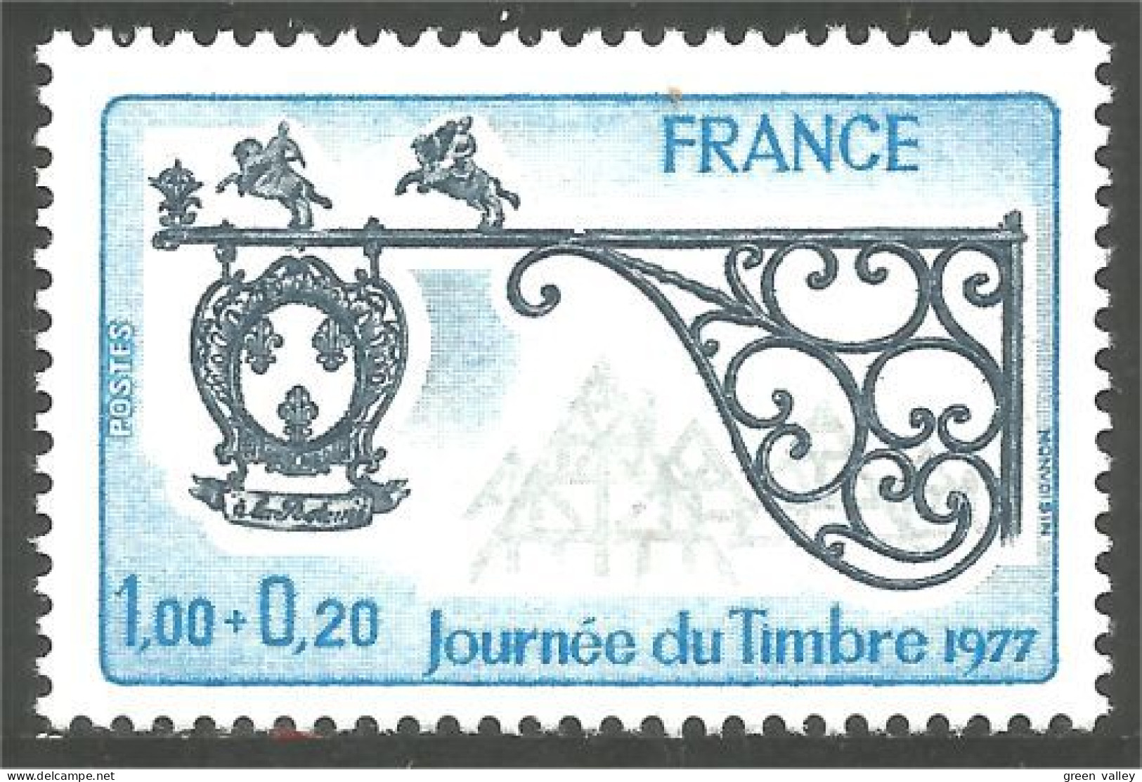 349 France Yv 1927 Enseigne Sign Relais Poste Marckolsheim Metal Fer Iron MNH ** Neuf SC (1927-1c) - Minerali