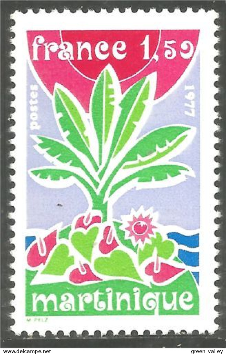 349 France Yv 1915 Région Martinique Ile Island Palmier Palm Tree MNH ** Neuf SC (1915-1b) - Geographie