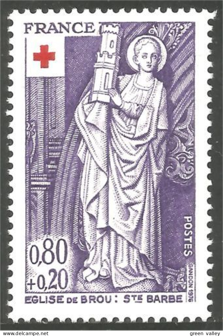 349 France Yv 1910 Croix-Rouge Red Cross Sculpture Église Brou Church MNH ** Neuf SC (1910-1b) - Sculpture
