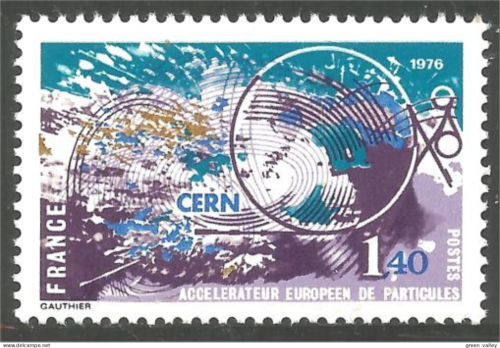 349 France Yv 1908 Accélérateur De Particule CERN Atome MNH ** Neuf SC (1908-1c) - Atomenergie